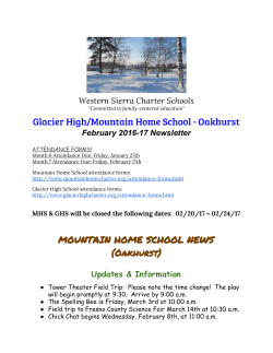 February 2017 Newsletter - Western Sierra Charter Schools