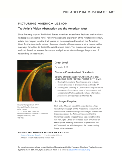 picturing america lesson - Philadelphia Museum of Art