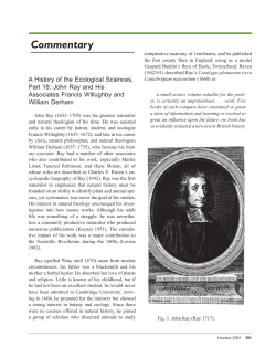 18. A History of the Ecological Sciences, Part 18