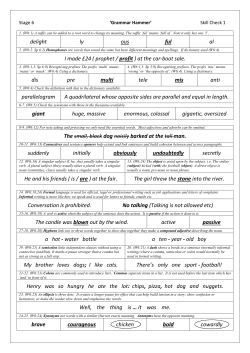 Stage 6 Check 1 Answers