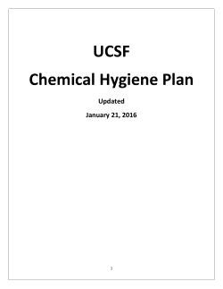 UCSF Chemical Hygiene Plan