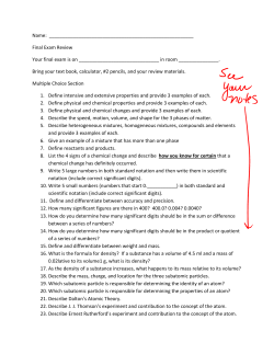 Final Exam Review Your final exam is on - Hatboro