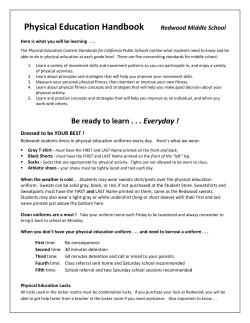 Physical Education Handbook