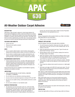 All-Weather Outdoor Carpet Adhesive