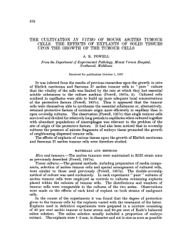 of Ehrlich carcinoma and Sarcoma 37 ascites tumour cells in