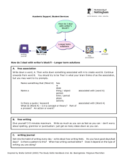 Longer term solutions