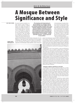 A Mosque Between Significance and Style