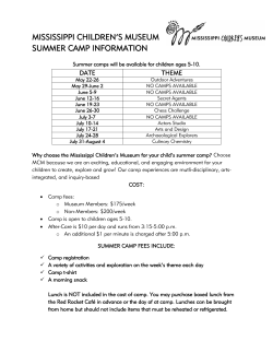 General Information - Mississippi Children`s Museum