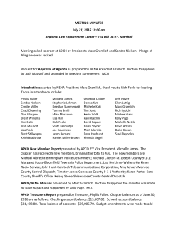 MEETING MINUTES July 21, 2016 10:00 am