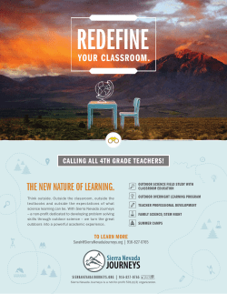 California "Our Amazing Earth" Flyer