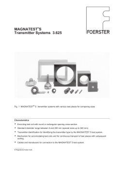 MAGNATEST&reg;S Transmitter Systems 3.625