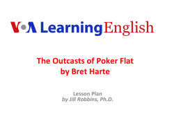 The Outcasts of Poker Flat by Bret Harte