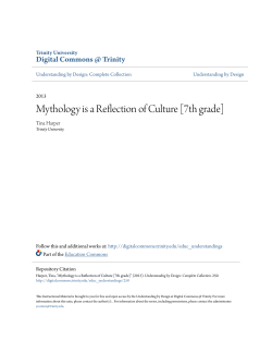 Mythology is a Reflection of Culture [7th grade]