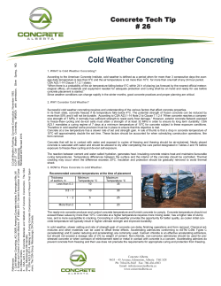 CTT #26 Cold Weather Concreting
