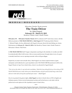 The Train Driver - Milwaukee Chamber Theatre