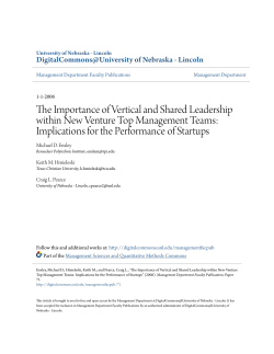 The Importance of Vertical and Shared Leadership within New