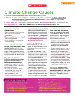 Climate Change Causes