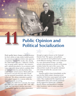 Public Opinion and Political Socialization