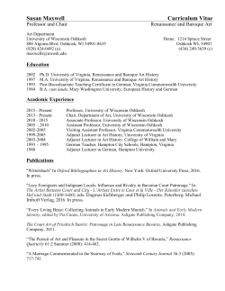 Maxwell CV Feb2017 - University of Wisconsin Oshkosh