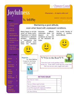 Joyfulness - Character Council of Cincinnati