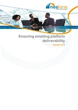 Ensuring emailing platform deliverability