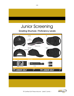 Junior Screening