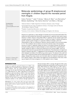 Molecular epidemiology of group B streptococcal meningitis in