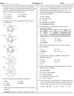 Chapter 14 Practice MC Questions with Answers