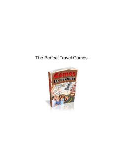 The Perfect Travel Games