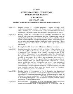 Section-by-Section Commentary