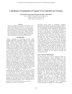 A Qualitative Examination of Topical Tweet and Retweet Practices