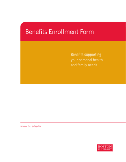 Benefits Enrollment Form