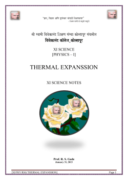 thermal expanssion