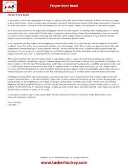 Proper Knee Bend