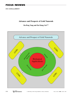 Advances and Prospects of Gold Nanorods