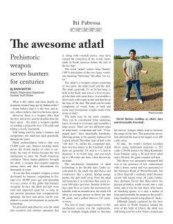 The awesome atlatl