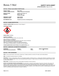 Borax 5 Mol - InCide Technologies