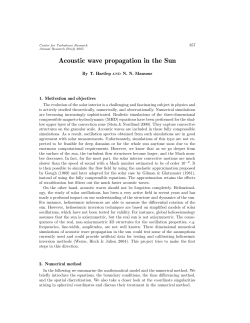 Acoustic wave propagation in the Sun