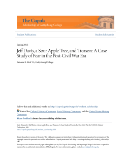 Jeff Davis, a Sour Apple Tree, and Treason