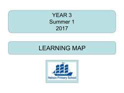 learning map - Nelson Primary School