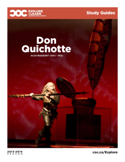 Don Quichotte - Canadian Opera Company