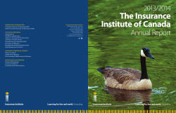 2013/2014 The Insurance Institute Of Canada