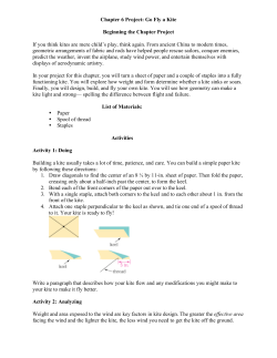 Chapter 6 Project: Go Fly a Kite Beginning the Chapter Project If you