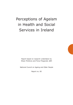 Perceptions of Ageism in Health and Social Services in Ireland