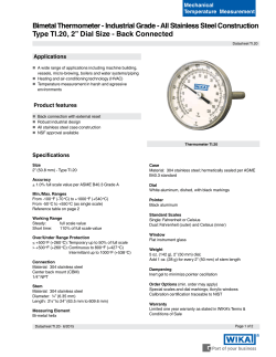 Data sheet TI.20 - WIKA Instrument, LP