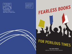 fearless books - The New Press