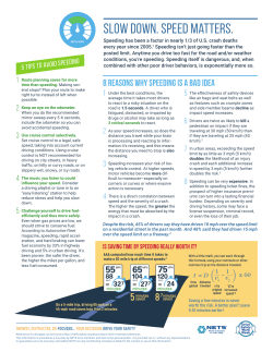 Slow Down. Speed Matters.