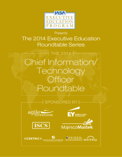 Chief Information/ Technology Officer Roundtable