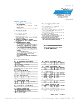 PHOTOCELL SENSOR