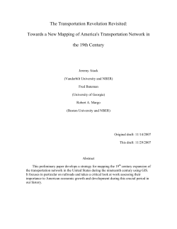 The Transportation Revolution Revisited